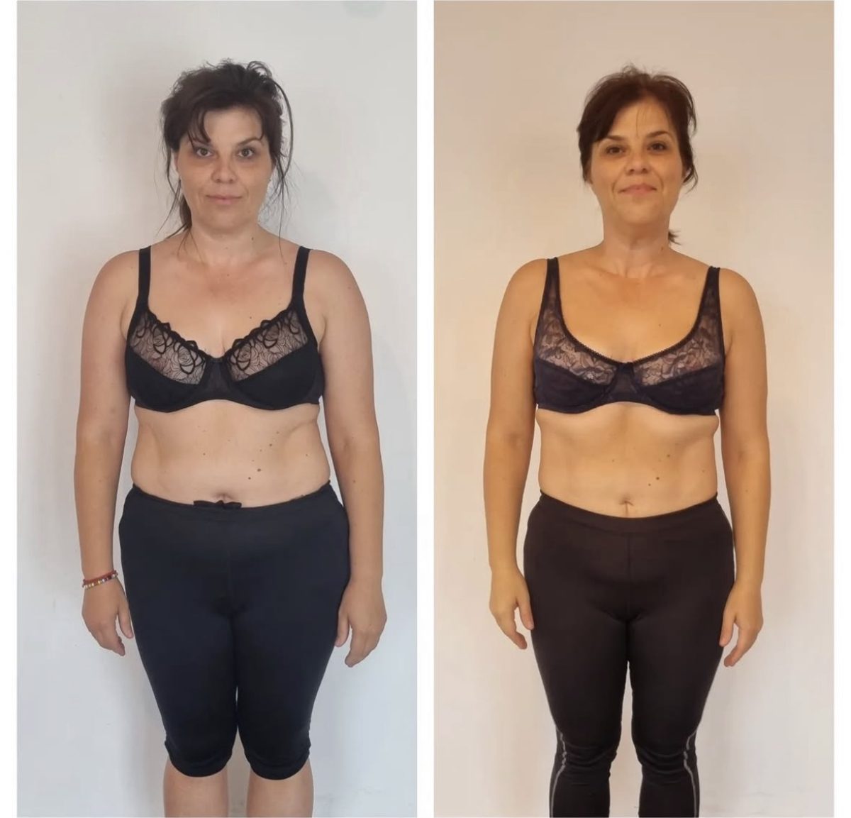 Vorher-Nachher Transformation einer Kundin